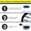 RhLLvJ Trampoline Replacement Jumping Mattress Trampoline Bouncing Fabric 6/8/10/12/13/14/15/16FT Trampoline Mattress Accessories(15ft - (96 Buckles)) view 4