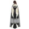 KOUUIP angel feathers Print Adults Hooded Cloak With Halloween Christmas Witch Cape Robe Costume Party Supplies Cope  view 4