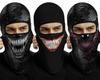 3D Balaclava Ski Mask Outdoor Headwear Mask Ghosts Skull Mask Men Women for Halloween Motorcycle Cycling Full Face Mask view 1