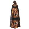 KOUUIP Pastries On Chalkboard Print Adults Hooded Cloak With Halloween Christmas Witch Cape Robe Costume Party Supplies Cope  view 4