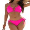 Blooming Jelly Bikini Sets for Women Two Piece String Cheeky Swimsuits Curvy Cutout Swim Suits 2026 L, Hot Pink view 1
