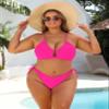 Blooming Jelly Bikini Sets for Women Two Piece String Cheeky Swimsuits Curvy Cutout Swim Suits 2026 L, Hot Pink view 4
