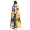 KOUUIP cartoon cute cow Print Adults Hooded Cloak With Halloween Christmas Witch Cape Robe Costume Party Supplies Cope  view 4