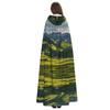 KOUUIP Mount Nature Print Adults Hooded Cloak With Halloween Christmas Witch Cape Robe Costume Party Supplies Cope  view 4