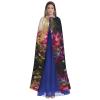 KOUUIP Flower Leaves Print Adults Hooded Cloak With Halloween Christmas Witch Cape Robe Costume Party Supplies Cope  view 2