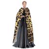 KOUUIP Leopard Print Print Adults Hooded Cloak With Halloween Christmas Witch Cape Robe Costume Party Supplies Cope  view 3