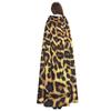 KOUUIP Leopard Print Print Adults Hooded Cloak With Halloween Christmas Witch Cape Robe Costume Party Supplies Cope  view 4