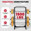 Power Cage 1500 LBS, All-in-One Squat Rack for Home Gym, Thickened Alloy Steel Power Rack with Safety Pull-up Bar, J-Hooks, Dip Bars, Squat Rack with Attachment for Bench Press Squat Pull Up, Black view 2