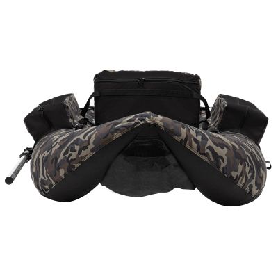 PLOCVB Inflatable Float Tube Outdoor Fishing Boat, Modern Outdoor Fishing Boat, Fishing Belly Boat W/Adjustable Shoulder Straps for Fishing, Rafting, Exploring, Angling, Load Capacity 286.6 lbs, Gray