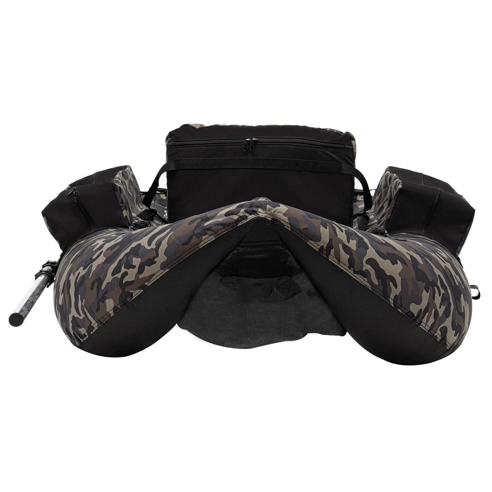 PLOCVB Inflatable Float Tube Outdoor Fishing Boat, Modern Outdoor Fishing Boat, Fishing Belly Boat W/Adjustable Shoulder Straps for Fishing, Rafting, Exploring, Angling, Load Capacity 286.6 lbs, Gray