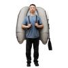 Inflatable Float Tube Outdoor Fishing Boat, Modern Outdoor Fishing Boat, Fishing Belly Boat W/Adjustable Shoulder Straps for Fishing, Rafting, Exploring, Angling, Load Capacity 286.6 lbs, Gray view 3