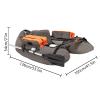 Inflatable Float Tube Outdoor Fishing Boat, Modern Outdoor Fishing Boat, Fishing Belly Boat W/Adjustable Shoulder Straps for Fishing, Rafting, Exploring, Angling, Load Capacity 286.6 lbs, Gray view 4