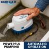 Buchan Marine Bilge Blaster, 12V 750 GPH, 3/4" Discharge, Salty-Tough Anti-Corrosion, Float Switch, Easy Fit for Ships, Yachts, Skiffs view 3