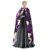 KOUUIP many Purple Rose Skull Print Adults Hooded Cloak With Halloween Christmas Witch Cape Robe Costume Party Supplies Cope  view 3