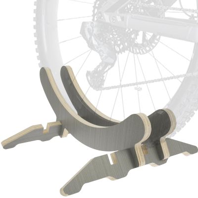 2Pcs Craft Wooden Bike Stand, Wooden Bicycle Storage Rack, Space Saving Bicycle Display Stand, Indoor Bike Floor Stand, Floor Bicycle Rack for Road, Commuter, Gravel, Mountain & Fat Tire Bikes