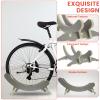 2Pcs Craft Wooden Bike Stand, Wooden Bicycle Storage Rack, Space Saving Bicycle Display Stand, Indoor Bike Floor Stand, Floor Bicycle Rack for Road, Commuter, Gravel, Mountain & Fat Tire Bikes view 3