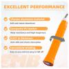 MBFISH Tennis Racket Grip Tape 3 Pack, Soft Racquet Overgrips for Tennis, Pickleball and Badminton with Vibration Dampening- Thickness 0.027in Anti-Slip and Absorbent Tennis Grip Tape Set Orange 3P view 3