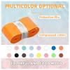 MBFISH Tennis Racket Grip Tape 3 Pack, Soft Racquet Overgrips for Tennis, Pickleball and Badminton with Vibration Dampening- Thickness 0.027in Anti-Slip and Absorbent Tennis Grip Tape Set Orange 3P view 4