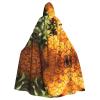 KOUUIP Tropical Fruit Pineapple Print Adults Hooded Cloak With Halloween Christmas Witch Cape Robe Costume Party Supplies Cope  view 1
