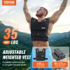 VEVOR Adjustable Weighted Vest, 35lb Weight Vest with Iron Weights, Shoulder Pad, and Reflective Stripe, Body Weight Vest Exercise Set for Men Women, Workout Equipment for Strength Training Running view 2
