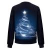JWNYJFB Womens Christmas Outfit Cute Santa Printed Xmas Holiday Sweater 2024 Oversized Zip Up Long Sleeve Winter Fashion Quilted Cardigan Coat 02Navy, X-Large view 4