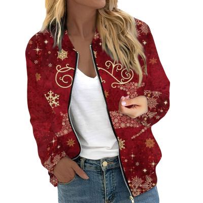 JWNYJFB Christmas Clothes for Women Cute Snowman Printed Xmas Party Sweater 2024 Oversized Zip Up Long Sleeve Winter Fashion Quilted Cardigan Outerwear Cyber of Monday Deals 01Wine, Large