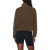 Gumipy Sherpa Jacket Women Stand Collar Quarter Zip Pullover Trendy Fleece Cropped Jacket Casual Long Sleeve Sweatshirt Tops with Pockets Comfy Winter Coats Women Lightweight Coats view 3