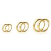 Small Hoops Earrings Sets for Multiple Piercing for Women Men,Lightweight 14K Gold Plated Hinge Huggie Hoop Earrings for Cartilage, Helix, Tragus, Sung, Earlobe Lightweight Hypoallergenic Earrings (3Pairs-Gold-Hoops Sets) view 1