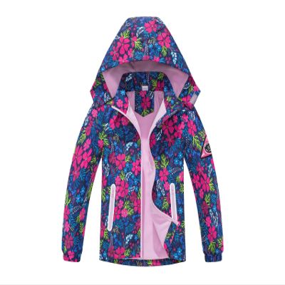 MGEOY Boys Girls Rain Jackets Lightweight Waterproof Hooded Raincoats Windbreakers for Kids 4-14Y