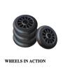 GROWTHLIN Inline Skate Replacement Wheels Outdoor & Indoor 85A 100mm Inline Skate Wheels Without Bearing (8-Pack) Options Available,Orange,100mm view 3