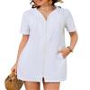 Bsubseach Terry Cloth Cover Up - Women 2026 Zipper Swimsuit Coverup Hooded Swim Robes Beach Coverups with Pockets White S view 1