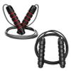 Adjustable Black and Red Jump Rope for Fitness Training  Durable Speed Skipping Rope with Comfortable Foam Handles for Cardio, Endurance, and Home Workouts  Lightweight Design for Men and Women view 1