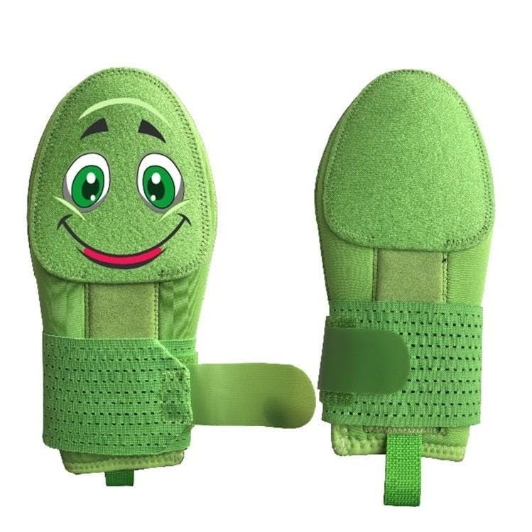 Longcanhui Green Baseball & Softball Sliding Mitt, Youth Size, Neoprene, Ambidextrous, Adjustable Wrist Strap