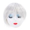 ZJchao White Wig, White Soft Cosplay Wig Refreshing Dynamic Costume Anime Events Cosplay Short Wig for Festival Anime Cosplay Costume Parties and Themed Events view 1