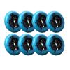 GROWTHLIN Inline Skate Replacement Wheels Outdoor & Indoor 85A 100mm Inline Skate Wheels Without Bearing (8-Pack) Options Available,Blue,100mm view 1