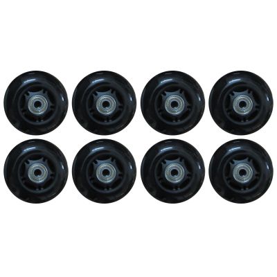 GROWTHLIN Inline Skate Replacement Wheels Outdoor & Indoor 8 Pack Inline Skate Wheels 82A with Bearings Furniture Wheels Replacement,60mm