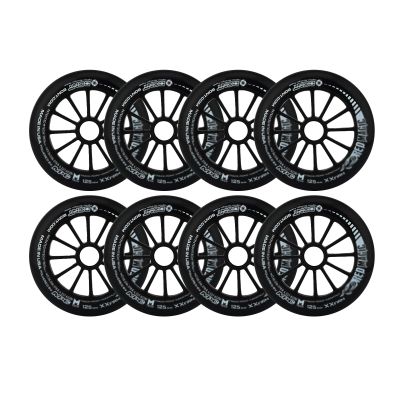 GROWTHLIN Inline Skate Replacement Wheels Outdoor & Indoor Inline Skate Wheels 90MM/100MM/110MM/125MM 85A (8-Pack) Inline Skates Replacement Wheel Race Racing Wheels 125MM