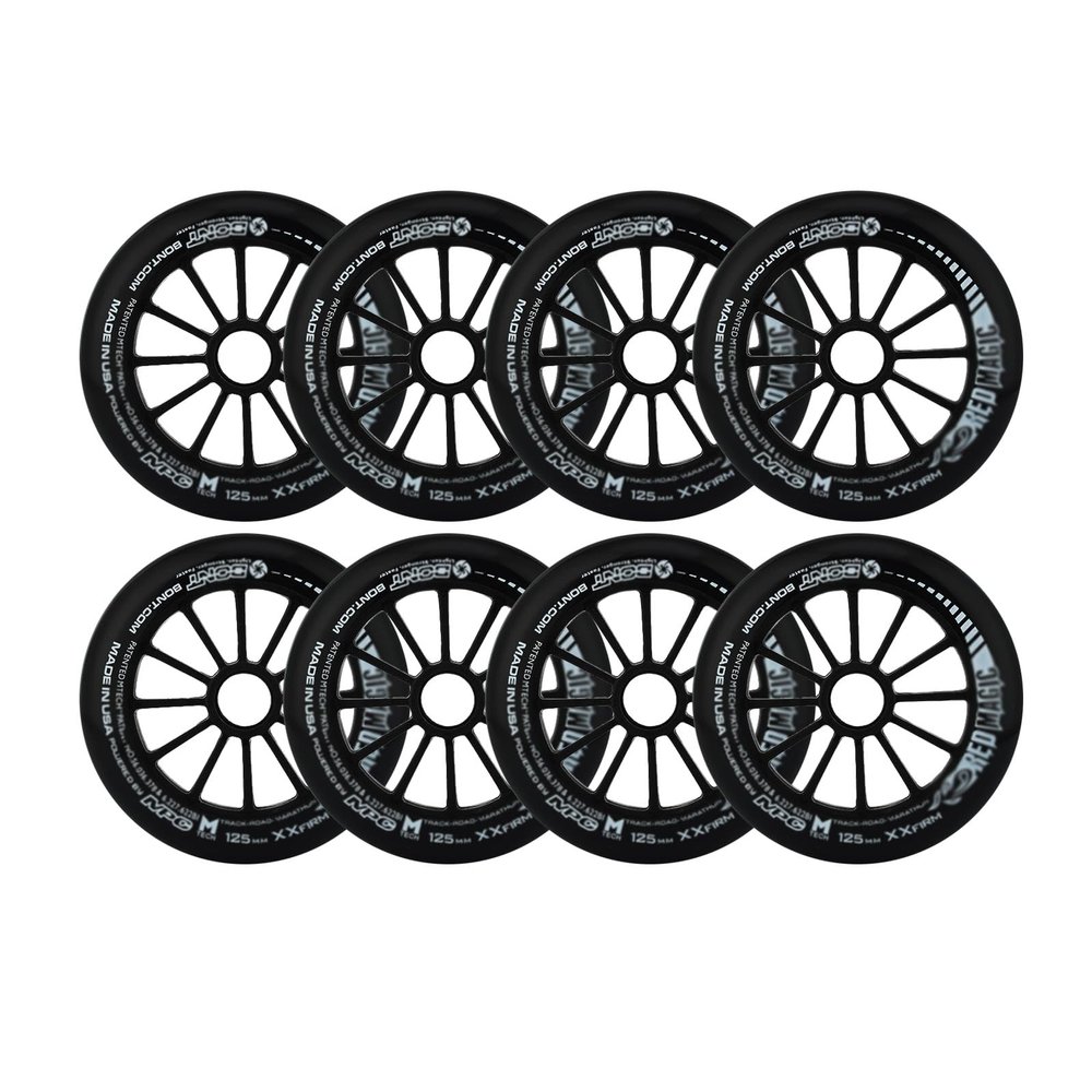 GROWTHLIN Inline Skate Replacement Wheels Outdoor & Indoor Inline Skate Wheels 90MM/100MM/110MM/125MM 85A (8-Pack) Inline Skates Replacement Wheel Race Racing Wheels 125MM