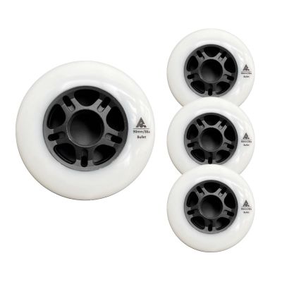 GROWTHLIN Inline Skate Replacement Wheels Outdoor & Indoor 4 Pack 88A Inline Skate WheeIs 76MM90MM Without Bearings Roller Skate Skating Wheels Roller Skate Wheel Replacement,76mm
