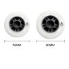 GROWTHLIN Inline Skate Replacement Wheels Outdoor & Indoor 4 Pack 88A Inline Skate WheeIs 76MM90MM Without Bearings Roller Skate Skating Wheels Roller Skate Wheel Replacement,76mm view 2