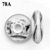 GROWTHLIN Inline Skate Replacement Wheels Outdoor & Indoor 76A Inline Skate Wheels 4 Pack Replacement Competition Special Training Wheels - 72/76/80mm &,80mm view 3