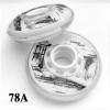 GROWTHLIN Inline Skate Replacement Wheels Outdoor & Indoor 76A Inline Skate Wheels 4 Pack Replacement Competition Special Training Wheels - 72/76/80mm &,80mm view 4