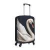 Dwrepo White Swan Luggage Cover Elastic Washable Suitcase Cover Anti-Scratch Suitcase Protector Spandex Luggage Protector Travel Baggage Covers for 18-32 inch Luggage, Small view 2