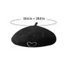 AIBEARTY Kids Girls French Pearl Beret Hat Winter Warm Artist Beanie Cap view 2