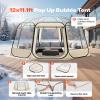 VEVOR Pop up Bubble Tent, 12 x 11.1 ft Waterproof & UV-Resistant, Clear Camping Tent Shelter, Outdoor Garden Dome Igloo Tents with Windows, 540 Panoramic View, for 10-12 Persons Patio Backyard view 2