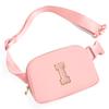 Gitus Customizable Belt Bag Fanny Pack for Girls Age 6-8 & 8-10 with Initial - Trendy Teen Girl Gifts (Light Pink-I) view 1