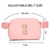 Gitus Customizable Belt Bag Fanny Pack for Girls Age 6-8 & 8-10 with Initial - Trendy Teen Girl Gifts (Light Pink-I) view 3