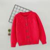 Baby Toddler Girls Boys Sweaters Warm Jacket Cotton Knit Cardigan Button Closure Coat Outwear 2 to 7 (Red, 4-5 Years) view 3