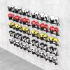 WIGING Boxing Gloves Storage Rack, Metal Wall-Mounted Boxing Glove Rack, Boxing Gloves Display Stand Holder for Gym Boxing Gym Training Facility(168x15cm) view 3