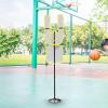 RNXRZANK Basketball Training Tool Obstacle Defense Figure Portable for Volleyball Football Dribbling, Hands up view 4